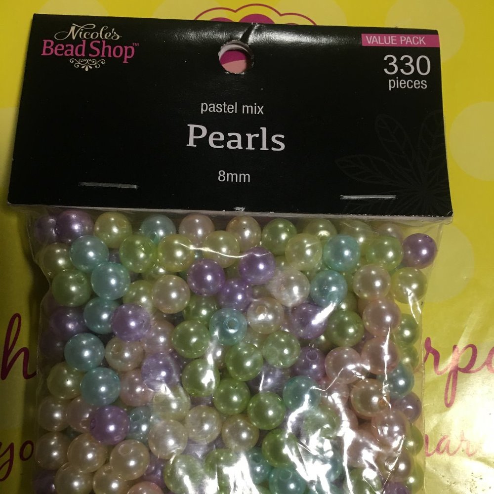 PRETTY PASTEL PEARL BEADS